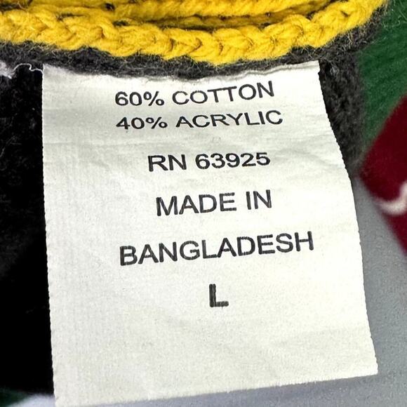 Ugly Christmas Sweater ELf Yourself Unisex Crewneck Sweater Gray Red Green Sz L - Picture 4 of 9